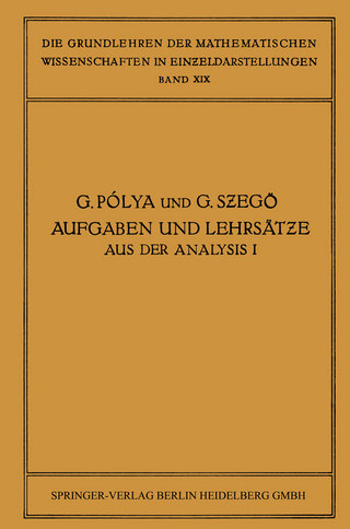 Aufgaben und Lehrsätze aus der Analysis - James Allister Jenkins; Giorgio Philip Szegö