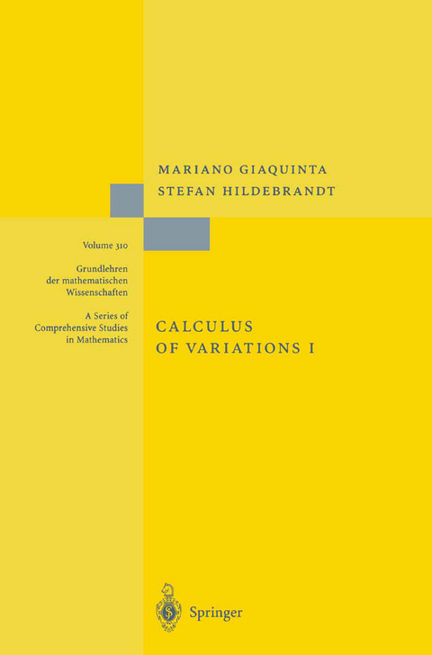 Calculus of Variations I - Mariano Giaquinta, Stefan Hildebrandt