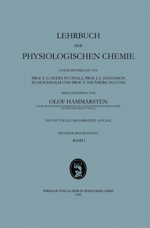 Lehrbuch der Physiologischen Chemie - Olof Hammarsten