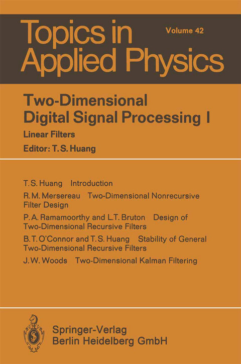 Two-Dimensional Digital Signal Processing I - 