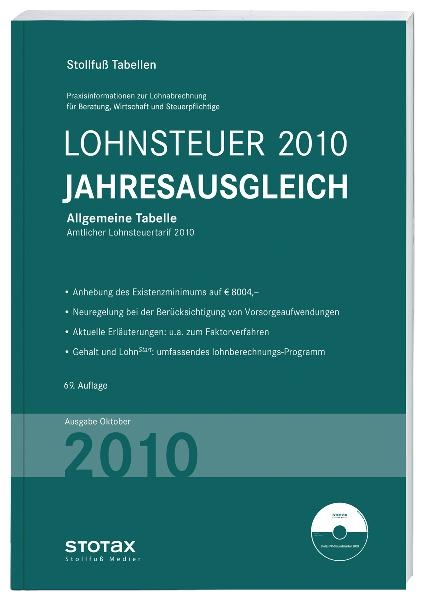 Lohnsteuer Jahresausgleich 2010