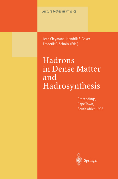 Hadrons in Dense Matter and Hadrosynthesis - 