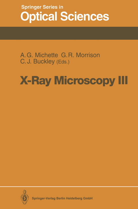 X-Ray Microscopy III - 