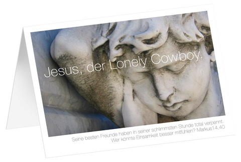 Jesus, der Lonely Cowboy - Faltkarten (5 Stück)