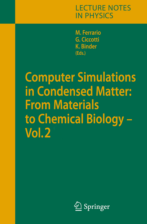 Computer Simulations in Condensed Matter: From Materials to Chemical Biology. Volume 2 - 