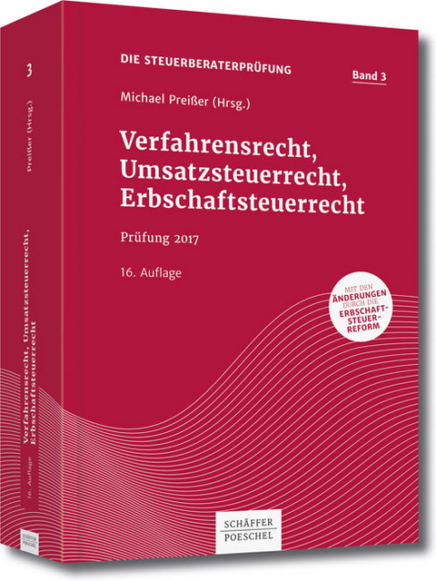 Verfahrensrecht, Umsatzsteuerrecht, Erbschaftsteuerrecht - 