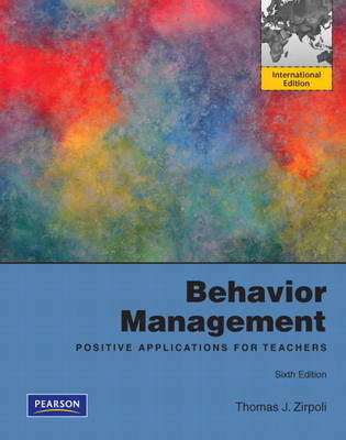 Behavior Management - Thomas J. Zirpoli