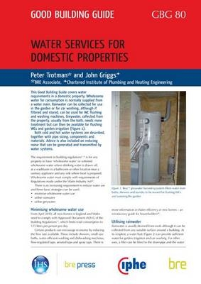 Water Services for Domestic Properties - J. Griggs, P. Trotman