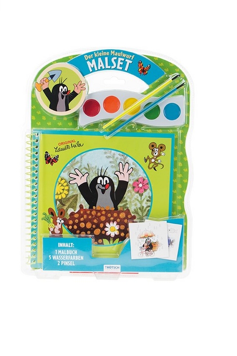 Trötsch Der kleine Maulwurf Malset mit Farbpalette