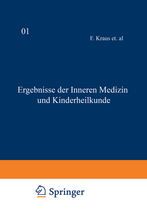 Ergebnisse der inneren Medizin und Kinderheilkunde - L. Langstein, Erich Meyer, A. Schittenhelm, Th. Brugsch