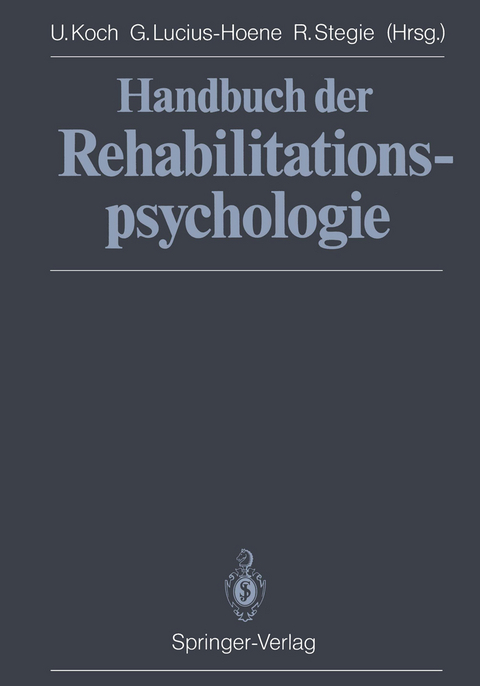 Handbuch der Rehabilitationspsychologie - 