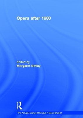 Opera after 1900 - 