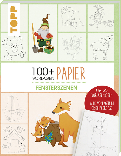 Vorlagenmappe Papier – Fensterszenen -  Frechverlag