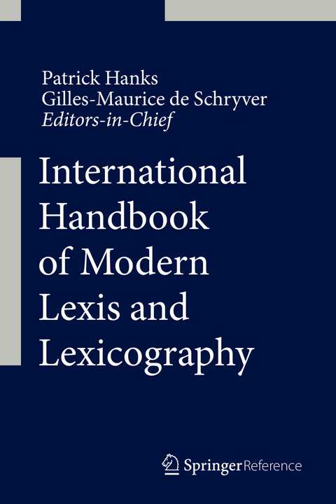 International Handbook of Modern Lexis and Lexicography - 
