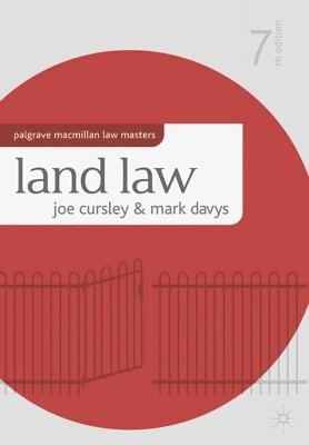 Land Law - Joe Cursley, Mark Davys