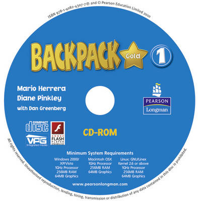 Backpack Gold 1 CD ROM (Student Book) New Edition for Pack - Diane Pinkley, Mario Herrera