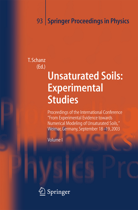Unsaturated Soils: Experimental Studies - 