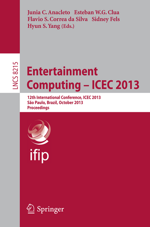 Entertainment Computing -- ICEC 2013 - 