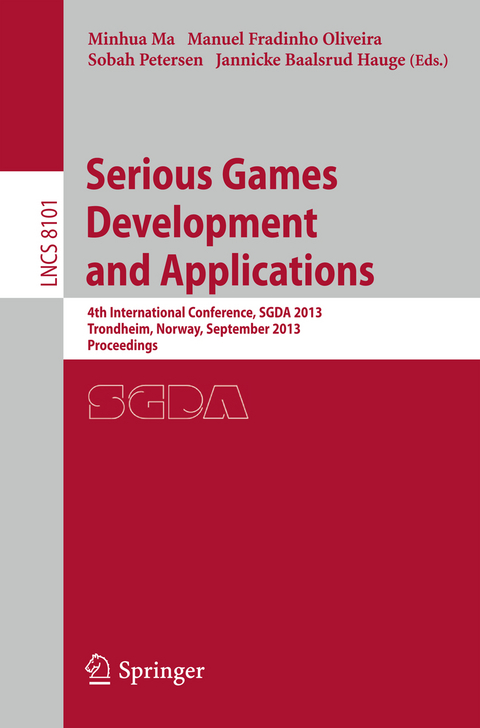 Serious Games Development and Applications - 