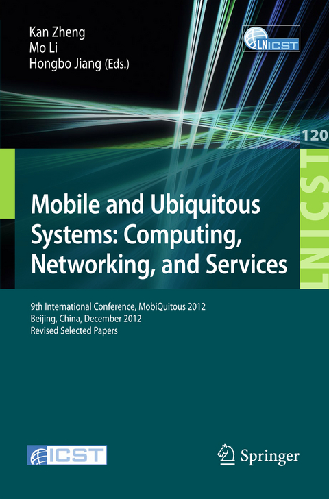 Mobile and Ubiquitous Systems: Computing, Networking, and Services - 