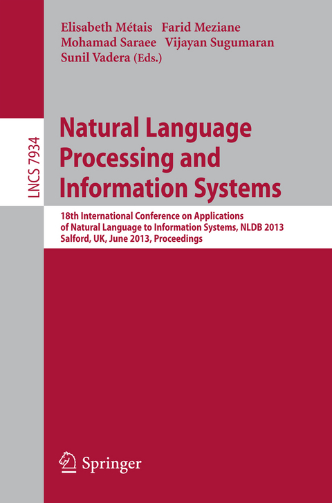 Natural Language Processing and Information Systems - 