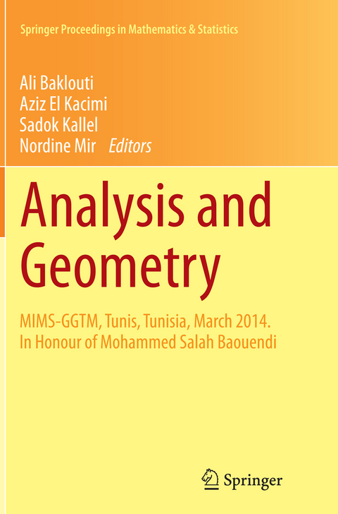 Analysis and Geometry - 