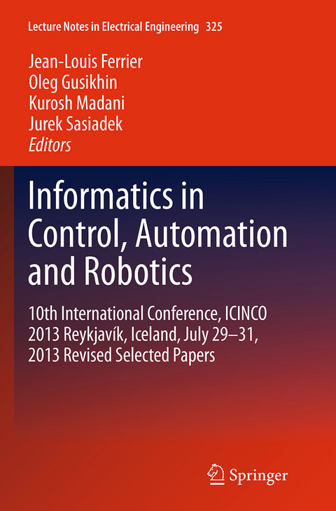 Informatics in Control, Automation and Robotics - 