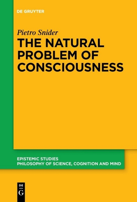The Natural Problem of Consciousness - Pietro Snider