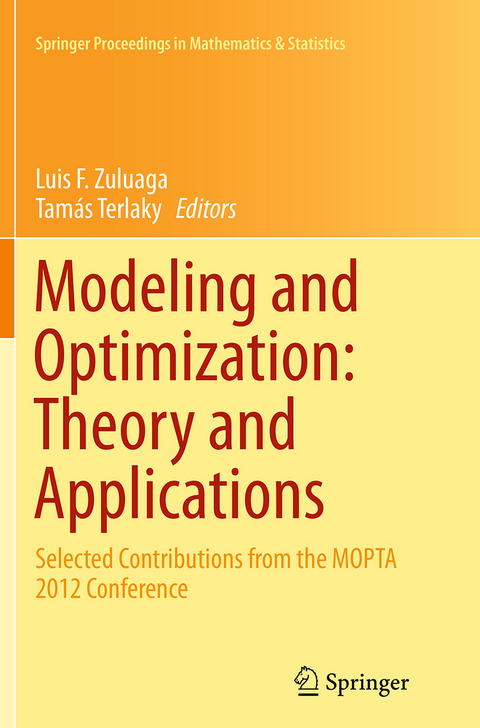 Modeling and Optimization: Theory and Applications - 