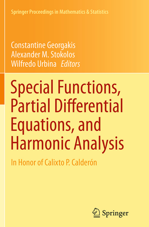 Special Functions, Partial Differential Equations, and Harmonic Analysis - 