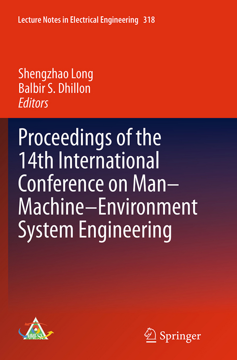 Proceedings of the 14th International Conference on Man-Machine-Environment System Engineering - 