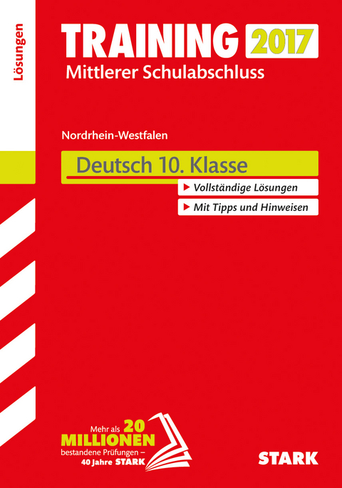 Training Zentrale Prüfung Realschule/Hauptschule Typ B NRW - Deutsch Lösungsheft