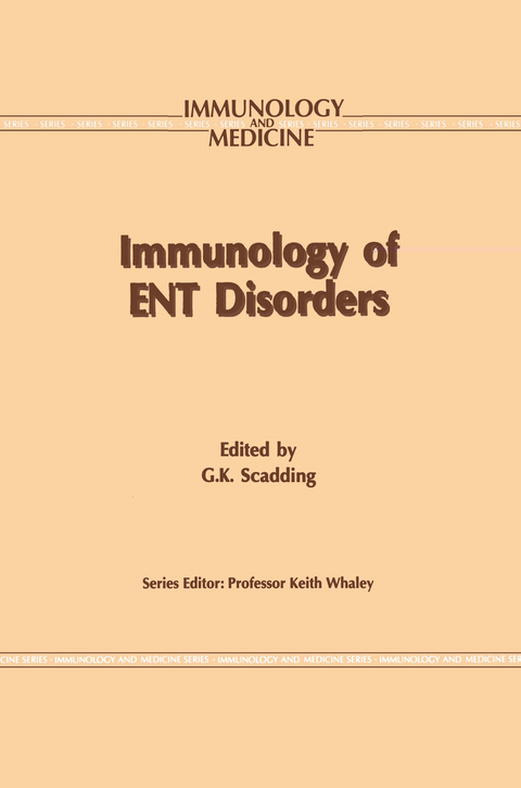 Immunology of ENT Disorders - 