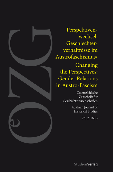 Österreichische Zeitschrift für Geschichtswissenschaften 3/2016 - 