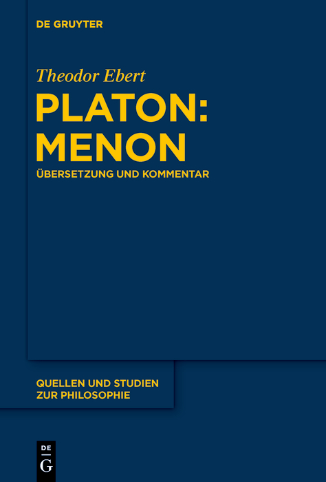 Platon: Menon - Theodor Ebert