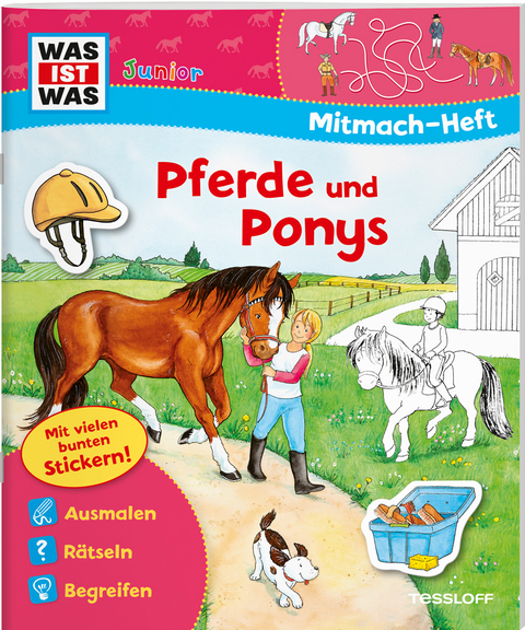 WAS IST WAS Junior Mitmach-Heft Pferde und Ponys - Eva Dix, Sabine Schuck, Ida Schuhmann