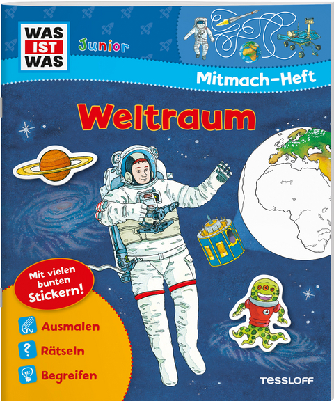 WAS IST WAS Junior Mitmach-Heft Weltraum - Sabine Stauber