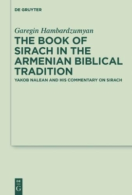 The Book of Sirach in the Armenian Biblical Tradition - Garegin Hambardzumyan