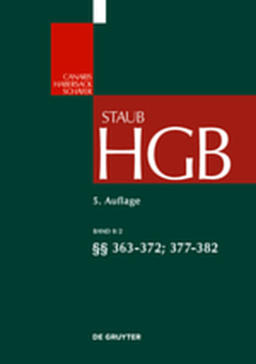 Handelsgesetzbuch / §§ 363-372; 377-382