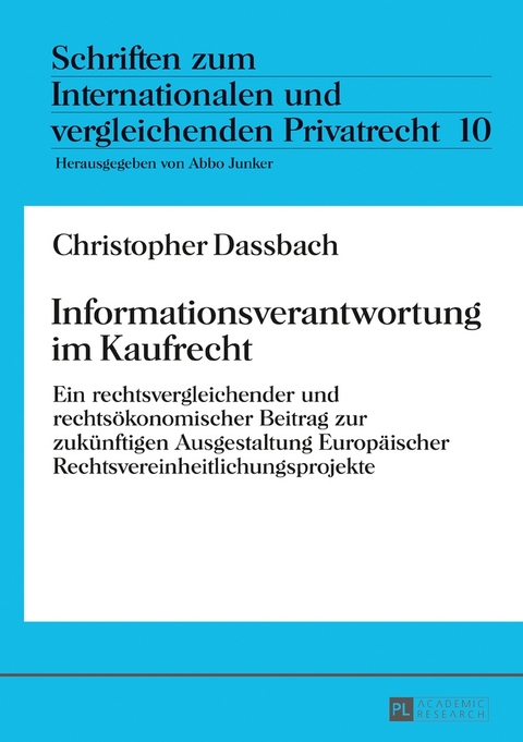 Informationsverantwortung im Kaufrecht - Christopher Dassbach