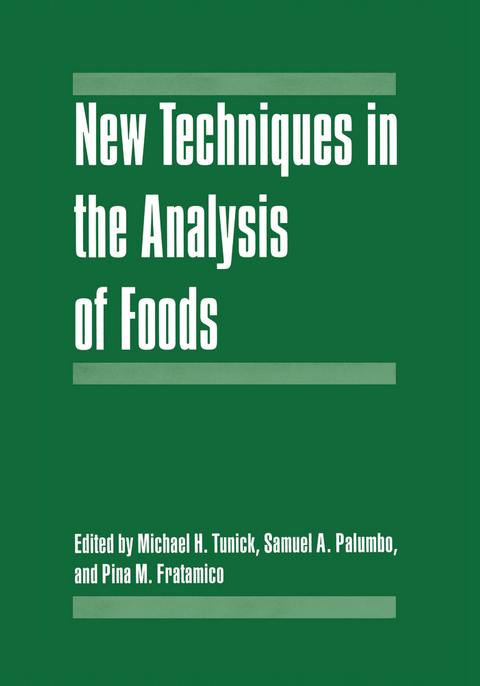 New Techniques in the Analysis of Foods - 