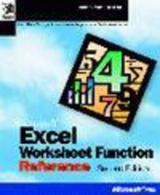 Microsoft Excel Worksheet Function Reference -  Microsoft Press,  Microsoft Corporation