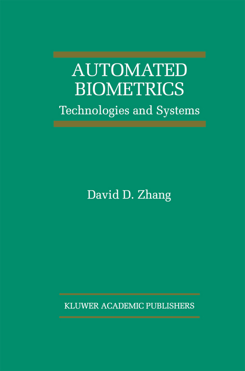Automated Biometrics - David D. Zhang