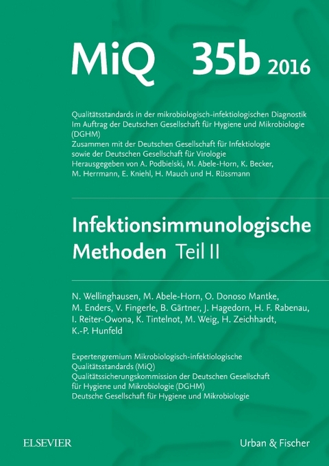 MIQ Heft: 35b Infektionsimmunologische Methoden Teil 2 - Klaus-Peter Hunfeld