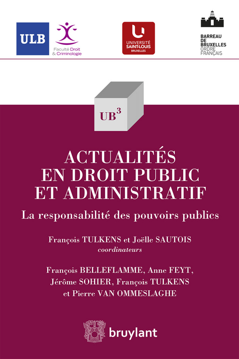 Actualités en droit public et administratif - François Belleflamme, Anne Feyt, Jérôme Sohier, François Tulkens, Pierre Van Ommeslaghe †