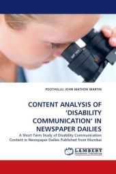 CONTENT ANALYSIS OF 'DISABILITY COMMUNICATION' IN NEWSPAPER DAILIES - POOTHULLIL JOHN MATHEW MARTIN