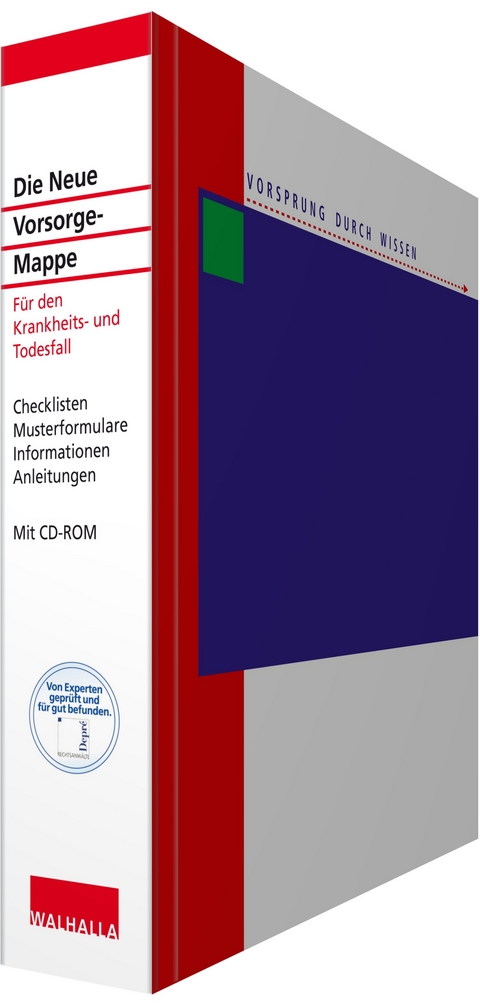 Die Neue Vorsorge-Mappe mit CD-ROM - Peter Depré, Karl-Heinz Belser, Wolfgang Popp, Michael Blauth, Oliver Jenal