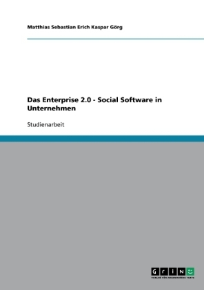 Das Enterprise 2.0 - Social Software in Unternehmen - Matthias S. E. K. Görg