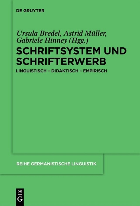 Schriftsystem und Schrifterwerb - 