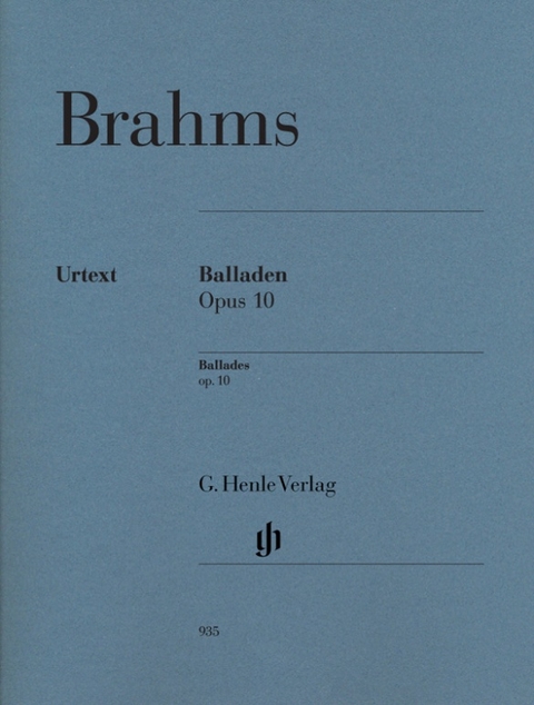 Johannes Brahms - Balladen op. 10 - 